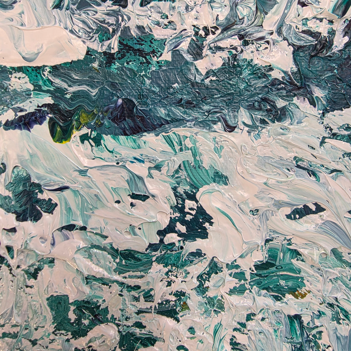Original Impressionistic Oceanscape Painting. Acrylic on Canvas by Agnes Bruck. 90cm x 120cm.