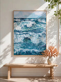 Original Impressionistic Oceanscape Painting. Acrylic on Canvas by Agnes Bruck. 90cm x 120cm.